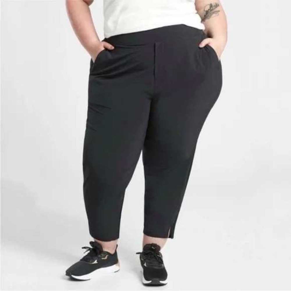 Athleta Brooklyn Mid Rise Ankle Pant Womens 24 Black